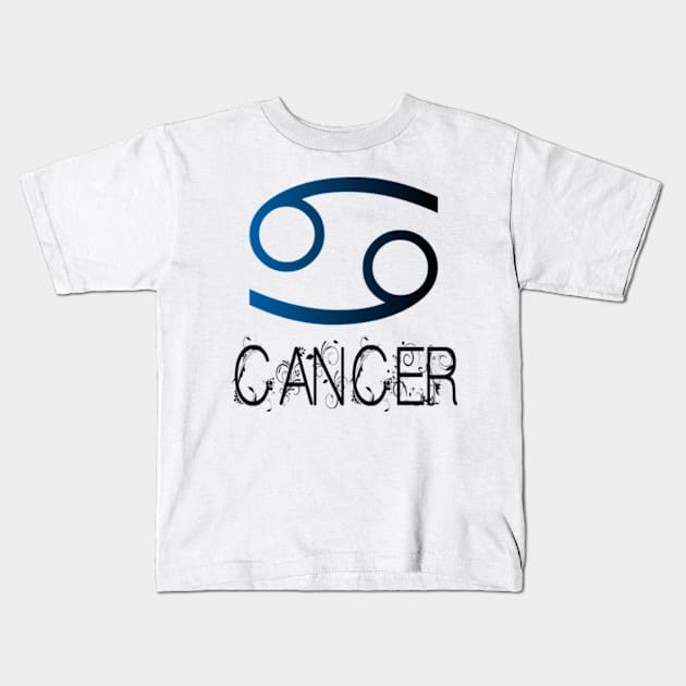 CANCER SIGN Kids T-Shirt by RENAN1989